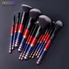 Health and Beauty Products Makeup Brush Docolor 12pcs Es Professional Synthetic Hair Powder Foundation Blending Contour Eye Shadow Make Up 220226