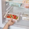 Storage Baskets 1Pcs Refrigerator Organizer Kitchen Accessories Container Adjustable Plastic Fridge Pull-out Drawer