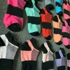 Haushaltsdiverses Rosa Schwarz Grün Brief Socken Andere Heimtextilien Sport Atmungsaktive Schnelltrocknung Hausschuhe Fußkettchen Mädchen Kurze Socke ZWL259