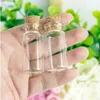 Mini flacons en verre avec bouchons, petits pots, conteneurs de souhaits, 50 pièces, 22x45x12.5mm, 8 ml