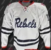 Ole Miss Hockeytröja Eli Manning Antony Patrinos Cameron Förälder Conor Huie Bryce Campo Aiden MacLean Marcus Eldredge Kurt Lindhorst Luke Gassett Shane Brait