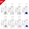 Cenere di cenere di vetro 14mm 18mm da 4,4 pollici Accessorio per fumo Mini Bong 6 Styles Ashcatcher Spesso Pyrex Pyrex Clear Cugger Ashcatcher 90 gradi Tubo di fumo