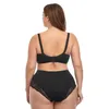 TRUFEELING Popüler Kadınlar Çiçek Dantel Iç Çamaşırı Seti Sonbahar Kış Ultra Ince Lingerie Seti Artı Boyutu Büyük Fincan Sutyen Ve Külot Seti X0526