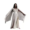 2021 Kimono Branco Mulheres Sleepwear Envoltórios V Neck Shawl Ribbon Roupão de Nightgown Robe Prom Maternity Dress Photography