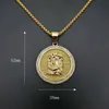 Pendant Necklaces Hip Hop Gold Color Stainless Steel Jesus Piece Pendants For Men Rapper Jewelry Drop