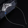 Dziewczyny Księżniczka Rhinestone Crown Hair Sticks Dzieci Kolorowe Kryształ Tiara Pałąk Pałąk Przyjęcie Prom Dekoracji Dostawy