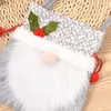 Ansiktslös gammal man julklappar godisväskor Juldekoration Eve Packaging Drawstring Bag HH21-819
