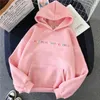 Spring Casual Treat People With Kindness S-3XL Women/Men Vintage Casual Punk Letter Hip Hop Hooded Sweatshirt Y0804