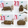 Children handbag 2021 fashion leopard pattern spotted bucket bag for boys girls children one shoulder crossbody bags baby single shoulder bags F731