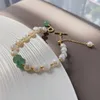 Brins de perles classique mode pierre naturelle perle pendentif Bracelet pour femme exquis cristal chanceux manchette anniversaire cadeau Fawn22