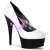 Platform Pumps Women Sexy Shoes High Thin Heel 15cm Fashion Patent Leather Dancing Round Toe Ladies Party Big Size Dress