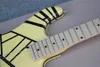 Eddie Edward Van Halen 5150 Yellow Electric Guitar Custom Shop Black Stripe Floyd Rose Tremolo Locking Nut Maple Neck Fingerboard Whammy Bar