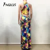 Fashion Women Summer Boho Long Maxi Sexy Dress Evening Party Beach Formal Dresses Hollow Out Sleeveless Floor-Length Vestidos 210520