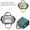 3 colors Canvas Portable Lunch Bag Outdoor Waterproof Picnic Insulation Large Capacity Cooler Bags Fashionable And Durable