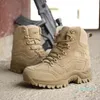 Hiver militaire neige haute qualité mouton désert hommes bottes de combat tactique travail chaussures de sécurité grand 39-45