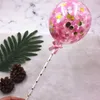 Inne świąteczne dostawy 12 sztuk 5 cali Confetti Balloons Cake Toppers Latex Picks Urodziny Cupcake Decoration Deser Wstaw łaskę (