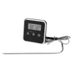 Elektronisk LCD-temperaturinstrument Digital mat Termometer Probe för köttvatten Oljesensor Tillbehör Kök BBQ Matlagningslarm TIMER TP11