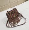 Çanta Leopar Fringe Messenger Cüzdan Çocuklar Tassel Crossbody Bag Hippi Püskül çanta Çocuk Anaokulu Kız Partisi Favoriler 4534709