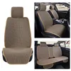 Auto -stoelbedekkingen Linnen Cover Protector Vlas voor- of achterste kussenkussenmat Mat Backlest voor Auto Interior Truck SUV Vancar