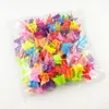 Mixed Color Butterfly Mini Clamps Hairclips Children's Small Clip Grip Claw Barrettes Hair Accessories