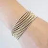 Charm Armbanden Goud Zilver Gitaar String Stainelss Stalen Armband-Stack Armbanden-Armband Set Mix