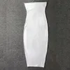 Slanke sexy off schouder tube jurk zomer vrouwen zwart wit basic bodycon sundress strapless stretchy bandage robe femme maat S-M