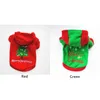 Dog Apparel 100% Brand XS S M L XL Winter Pet Clothes Puppy Christmas Fashion Printed Thick Polar Fleece Warm Hooded Coat