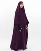 ワンピース祈りドレス衣装イスラム教徒の女性の祈りアバヤジルバブヒジャブドレス付属スカーフイスラム服 Jubah Niqab246s