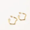 fashion studs wedding Stainless gold Dangle Earrings Steel Double rose gold silver be engaged Cartilage Earrings annular