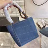 Vintage Designer Shoulder Bags Fashion Womens Handbag Denim Totes Luxurys Designers Shopping Bag Ladies Handbags Purses Large Tote 2021