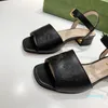 2022 ultimi sandali da donna firmati terra piatta comodi bottoni con logo in metallo personalizzati lussuosi ed eleganti 35-43 854858