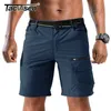 TACVASEN Men's Summer Casual Shorts Lightweight Multi-pockets Military Work Cargo Straight Loose Hike Camp 30-40 210716