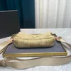 Borse a tracolla di alta qualità Borse da donna in pelle intrecciata di paglia Designer di borse a tracolla Luxurys Hangbags Taglia 24 18 cm