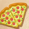 Umweltschutz PVC Inflation Pizza Schwimmbett Aufblasbare Schwimmer Röhren Wasserunterhaltung Gasaufladung Spielzeug Liegestuhl 88jr