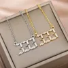 Pendant Necklaces Angel Number 111 222 333 444 555 777 888 999 666 Zircon Jewelry Couple Female Charms Twinkle Pendants Gift