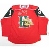Nikivip Halifax Mooseheads Nico Hischier #13 CHL Red Green Retro Retro Hockey Jersey