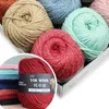 1PC tricoté 3 plis écharpe épaisse bricolage laine crochet boule 100g Yak coloré cachemire DK pull fil artisanat qualité vente en gros Y211129