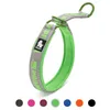 Truelove Soft Slip Dog Choke Collar刺繍反射ペット襟ドッグカラーチョーク大型小型犬の襟トレーニング210712