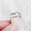 2021 New Punk Hollow Heart Ring Women Rings Girl Wedding Jewelry Luxury Fashion Gift Anelli Hip-hop Ladies Finger Gift Heart Q9D9 G1125