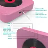 Lecteur CD Bluetooth Portable mural Boombox Audio domestique avec télécommande haut-parleurs HiFi pleine bande Radio FM USB MP3