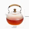 Hammer wiązki szklane czajniki wysokiej temperatury czajnik elektryczny piec ceramiczny otwarty ogień gotuj czajnik sok z kawą napój zimny 210621