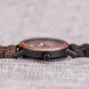 Montres-bracelets DODO DEER bois d'ébène montre pour hommes Quartz homme mâle Auto Date Show semaine cadeau à lui Dro bambou boîte