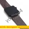 Nova alça de couro de design para a série de banda de Apple Watch 6 5 4 3 2 40mm 44mm 38mm 42mm Pulseira para Cinto de Iwatch Y04