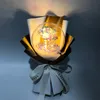 Party Home Decor Valentine's Day Christmas Bobo Ball Color Golden Flower Rose LED Light Emitting Decoration