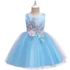Flicka sommar spets prinsessa klänning barn blommig klänning klänningar för tjejer kläder barn födelsedagsfest tutu custome vestidos 211027