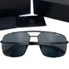 Luxury Design 8919P Big-Rectangular Polarized Sunglasses for Men UV400 63-15-145 Fashion Lightweight Metal Fullrim Driving Fishing Eyeglasses Googles full-set case