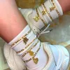 AZ Letter Initial Anklets Armband för kvinnor Guldfärg Alfabetet Ankelkedjor Boho Summer Beach Barefoot Foot Jewelry Gift2800989