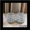 Innehavare H7CMW7CM Ship Glass Crystal Candle Holder Wedding Centerpiece Home Decoration BU44B PQWAX