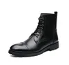 Tamanho grande botas de motocicleta homens inverno luxurys sapatos couro calçado cowboy boot tático mens ocasional sapato 38-48