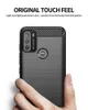 Włókna węglowa Tekstura Odporna na wstrząsy Pokrywa ochronna Slim Fit Soft TPU Silikonowa skrzynka dla Motorola Moto G50